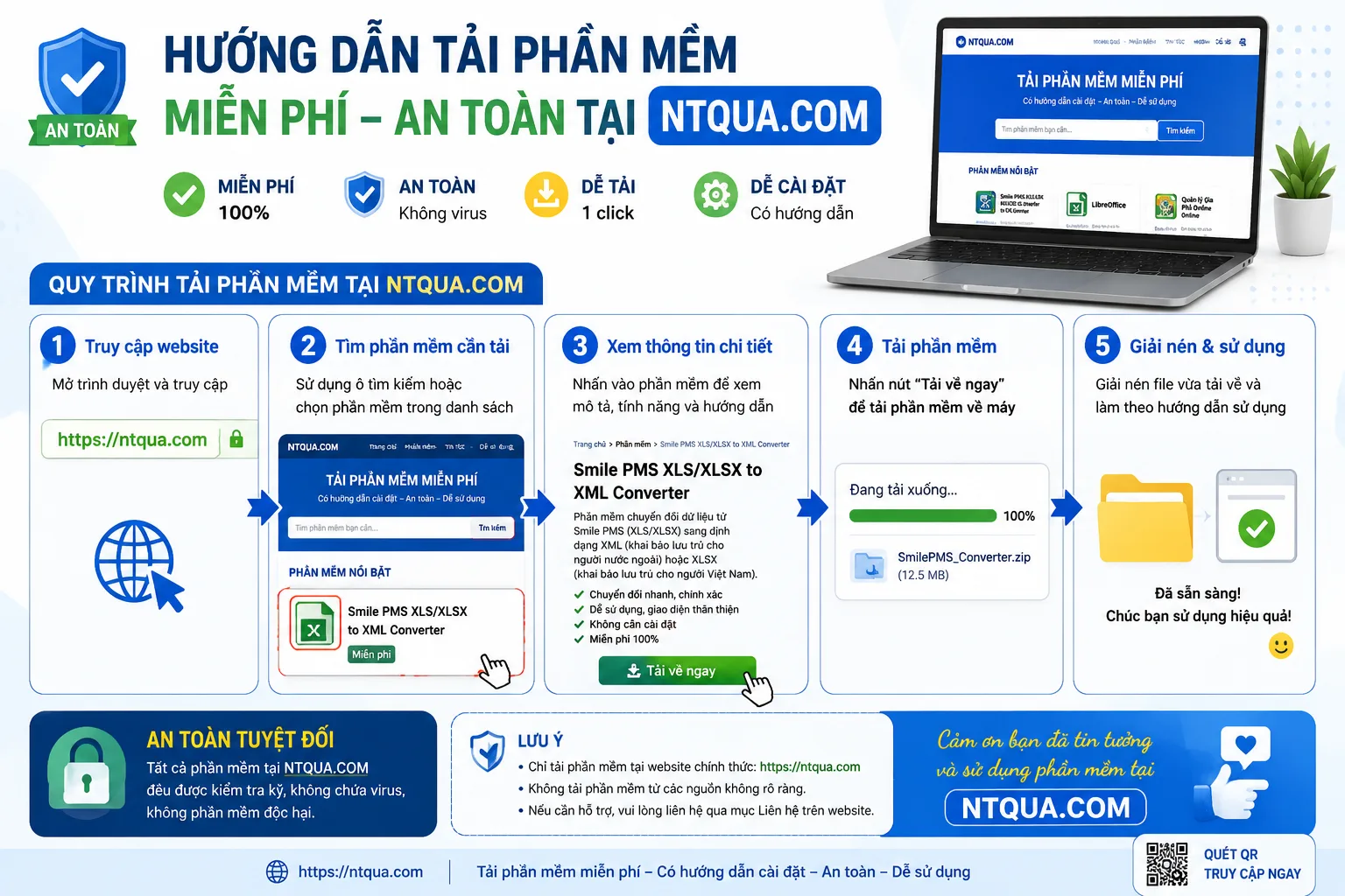 Hướng dẫn tải phần mềm miễn phí an toàn