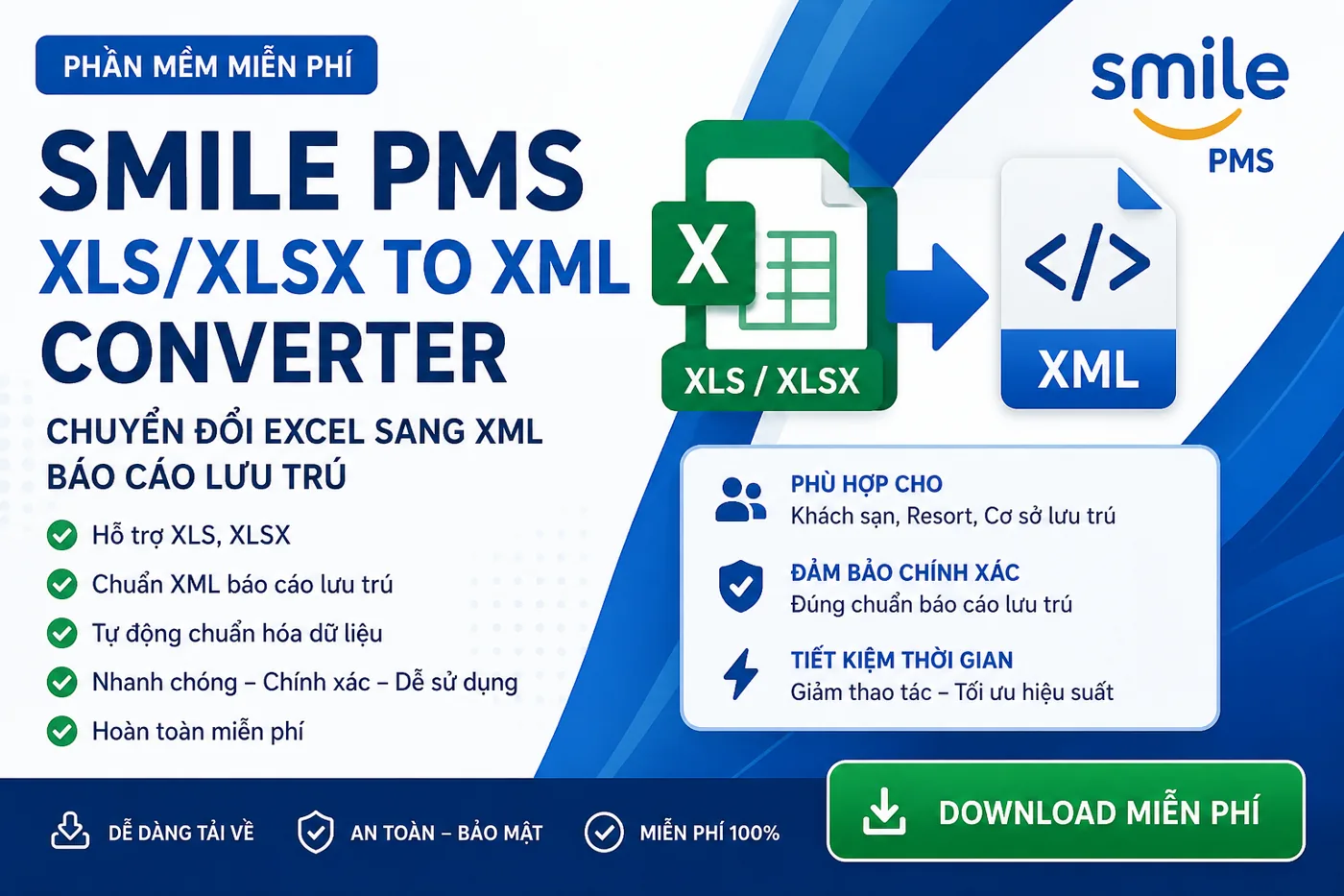 Smile PMS XLS/XLSX to XML Converter